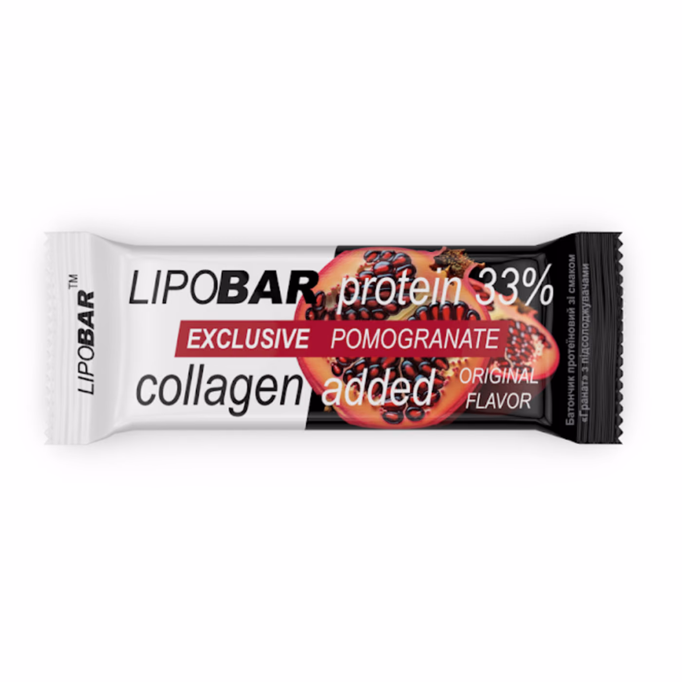 Lipobar Exclusive — протеиновый батончик со вкусом граната, 50 г