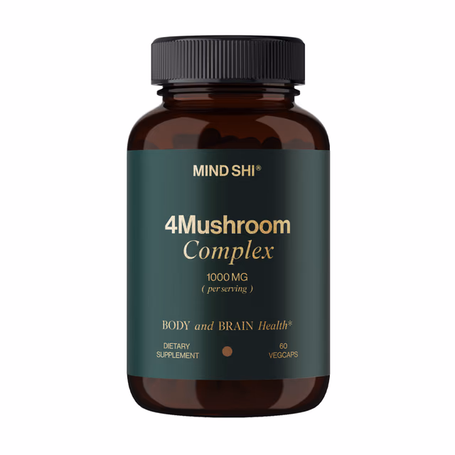 Mind Shi 4Mushroom Complex 1000 мг, 60 вегетарианских капсул