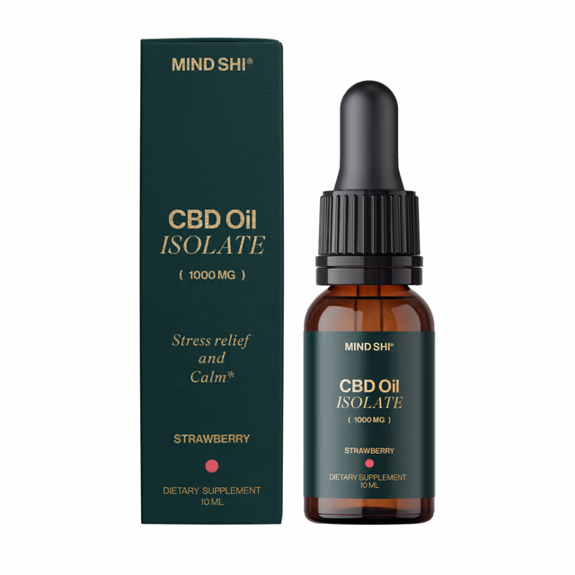 Mind Shi CBD Oil Isolate 1000 мг Клубника — 10 мл