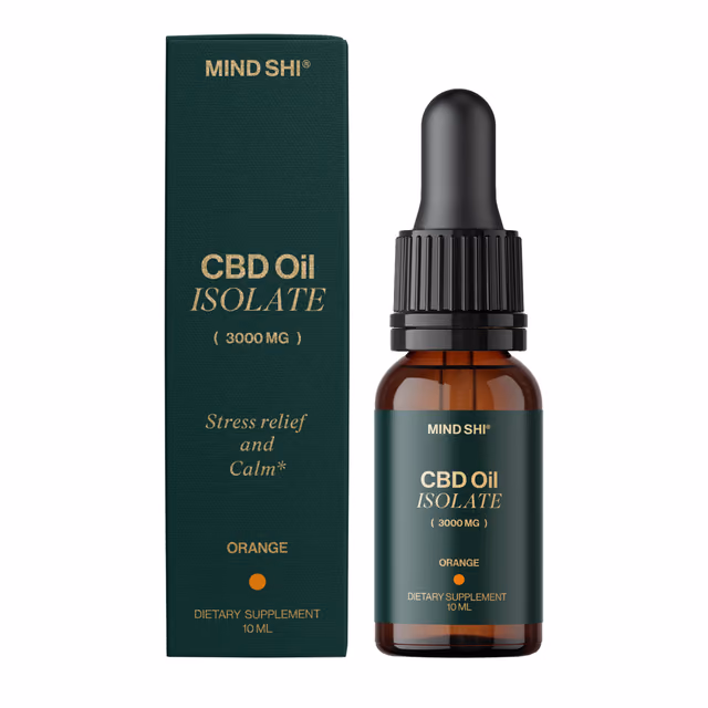 Mind Shi CBD Oil Isolate 3000 mg Orange, 10 мл