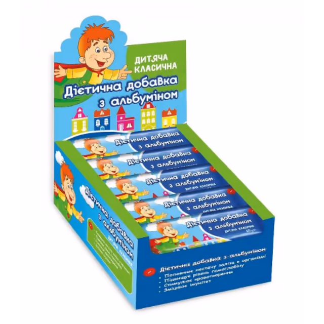 Monsters Гематогений детский классический с альбумином, 50 г × 20