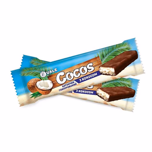 Monsters Cocos Bar — кокосовый глазированный батончик, 100 г
