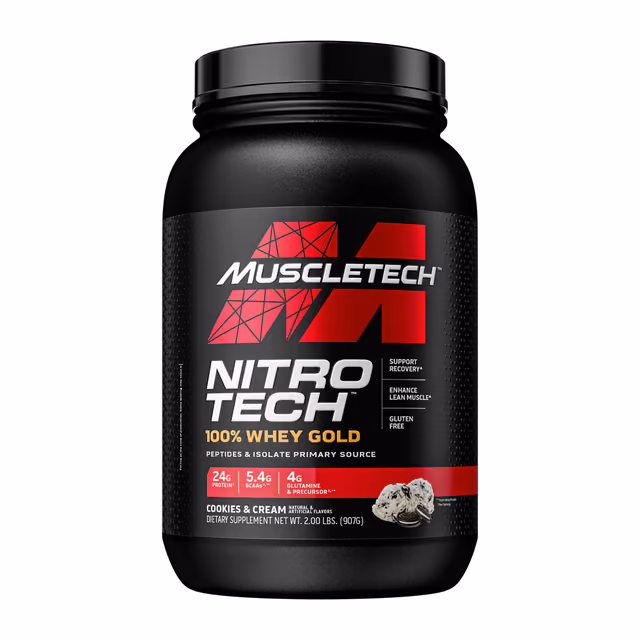 Nitro Tech 100% Whey Gold - 908g Cookies and Cream
