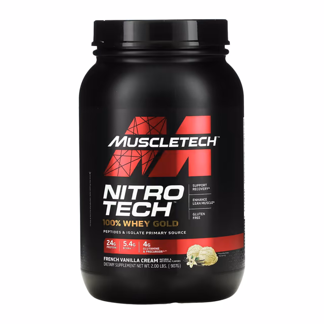 Nitro Tech 100% Whey Gold - 908g French Vanilla Cream