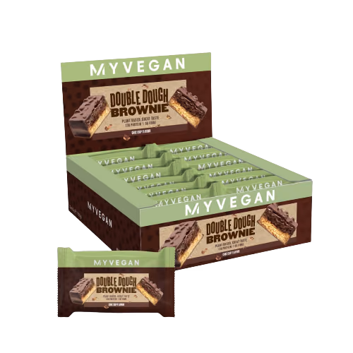 Vegan Double Dough Brownie - 12x60g Chocolate Chip