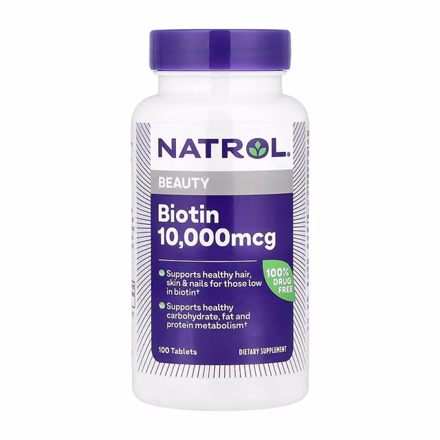 Natrol Биотин 10 000 мкг, 100 таблеток
