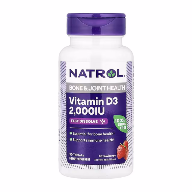 Natrol Vitamin D3 2 000 МЕ Fast Dissolve, 90 таблеток