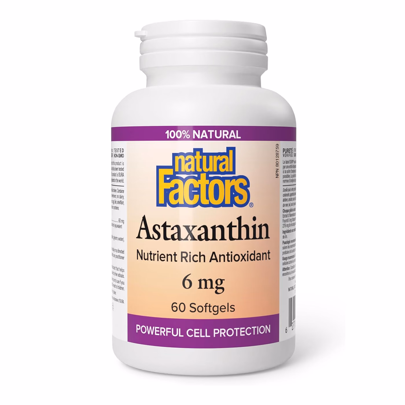 Natural Factors Astaxanthin 6 mg — 60 мягких капсул