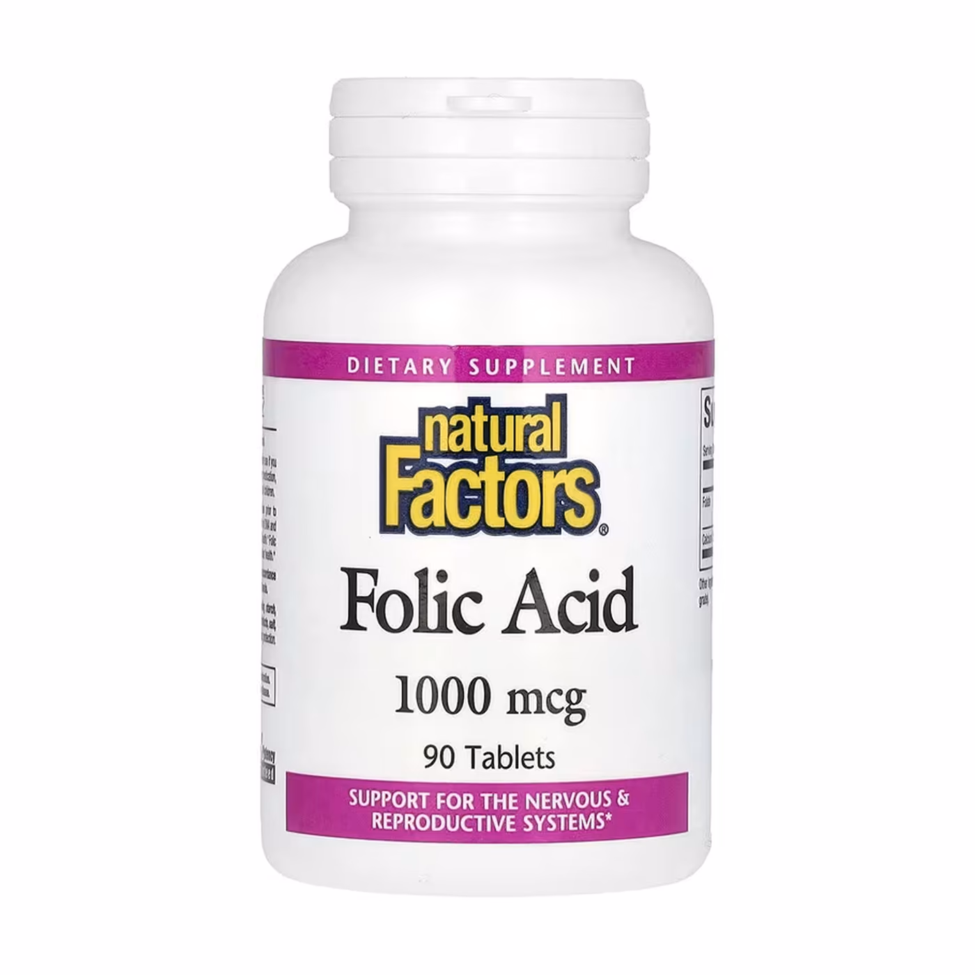 Natural Factors Folic Acid 1000 мкг — 90 таблеток