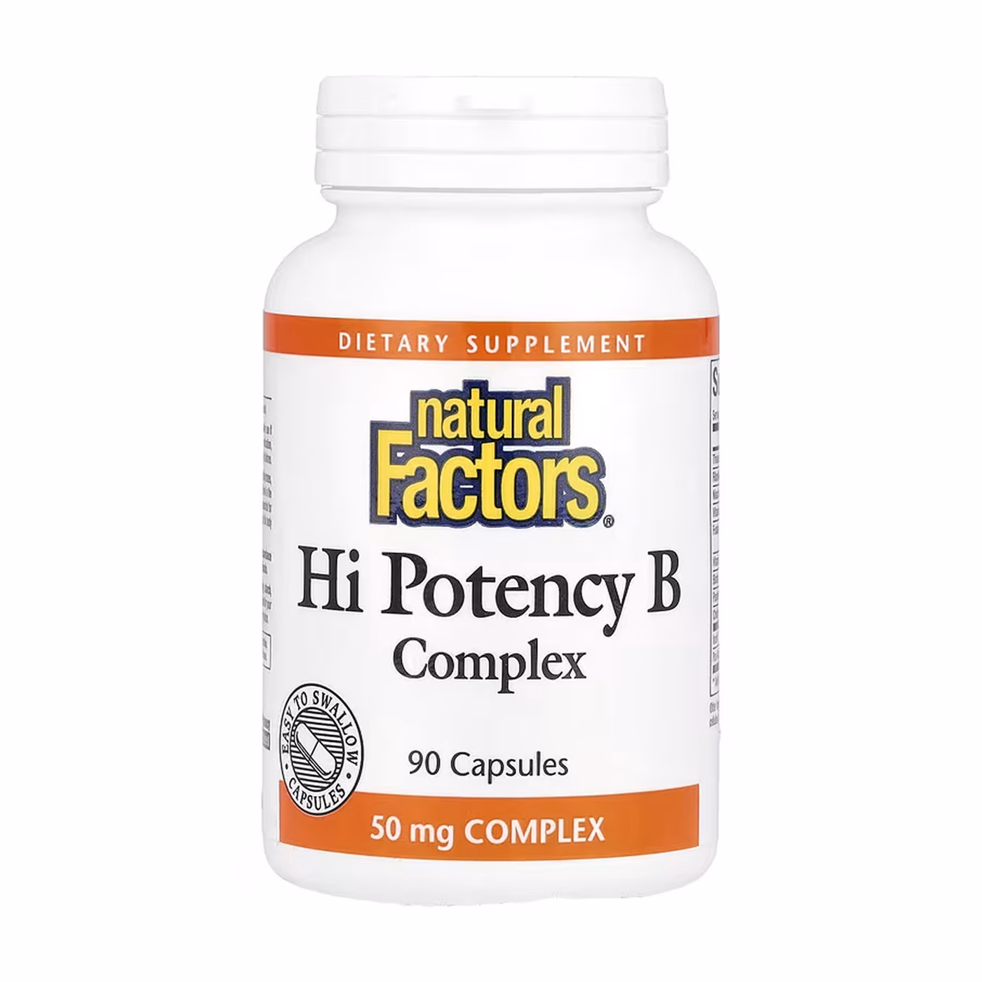 Natural Factors Hi Potency B Complex 50 мг — 90 капсул