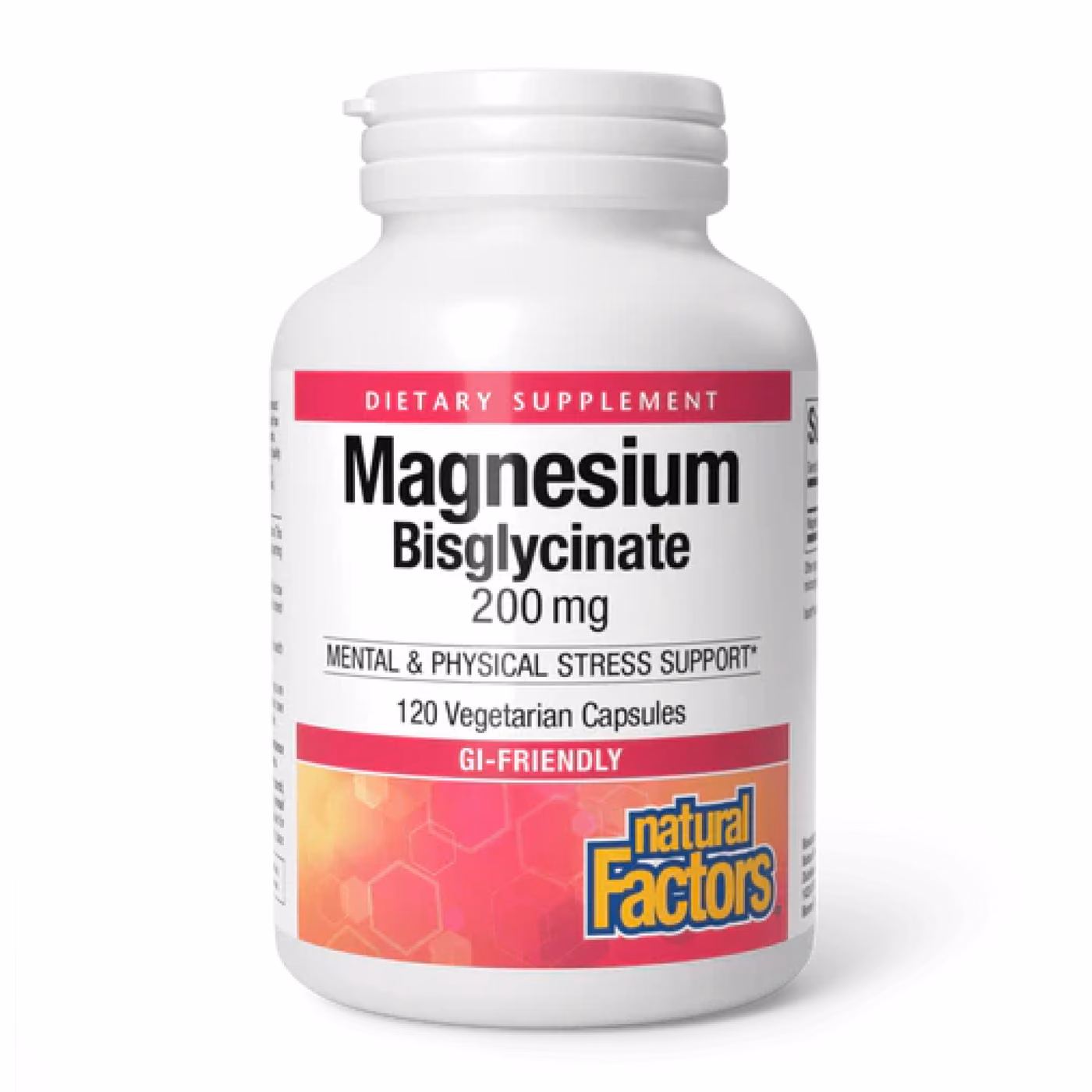 Natural Factors Magnesium Bisglycinate 200 mg — 120 вегетарианских капсул