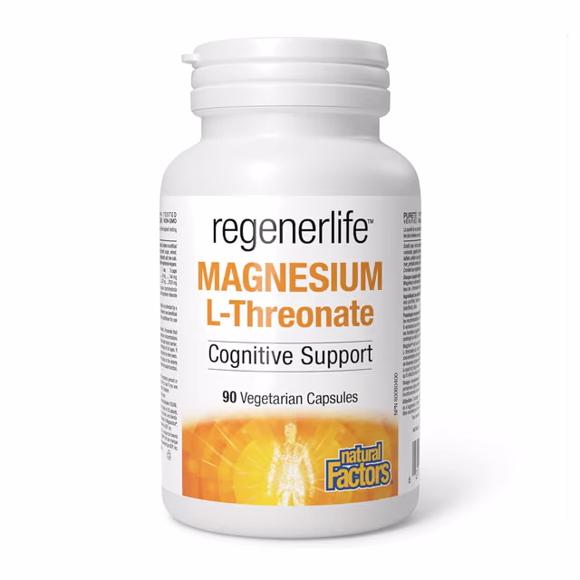 Natural Factors Regenerlife Magnesium L-Threonate 667 мг, 90 вегетарианских капсул