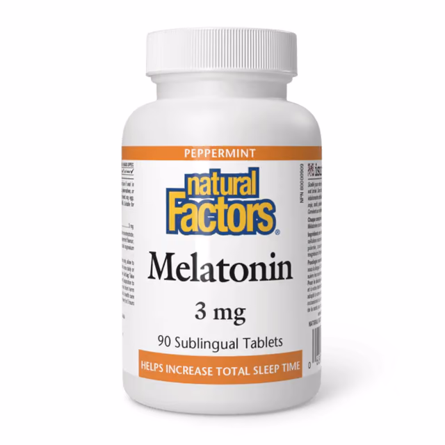 Natural Factors Melatonin 3 мг, 90 сублингвальных таблеток