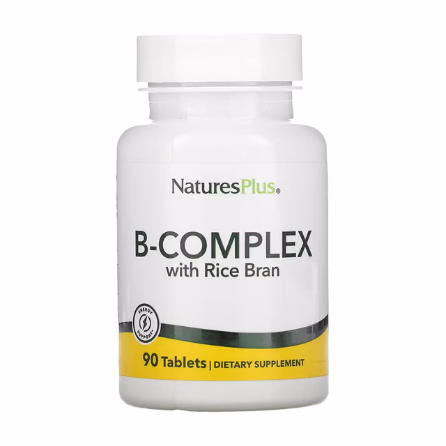 Nature's Plus B-Complex with Rice Bran, 90 таблеток