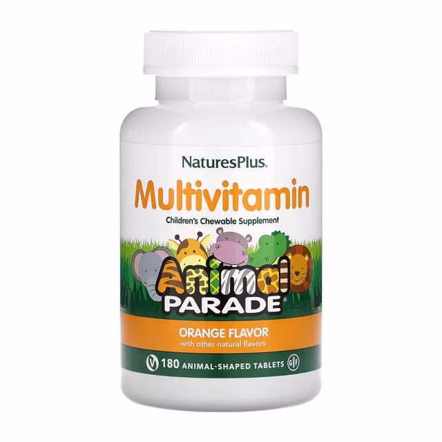 Nature's Plus Animal Parade детский мультивитамин, апельсин, 180 жевательных таблеток