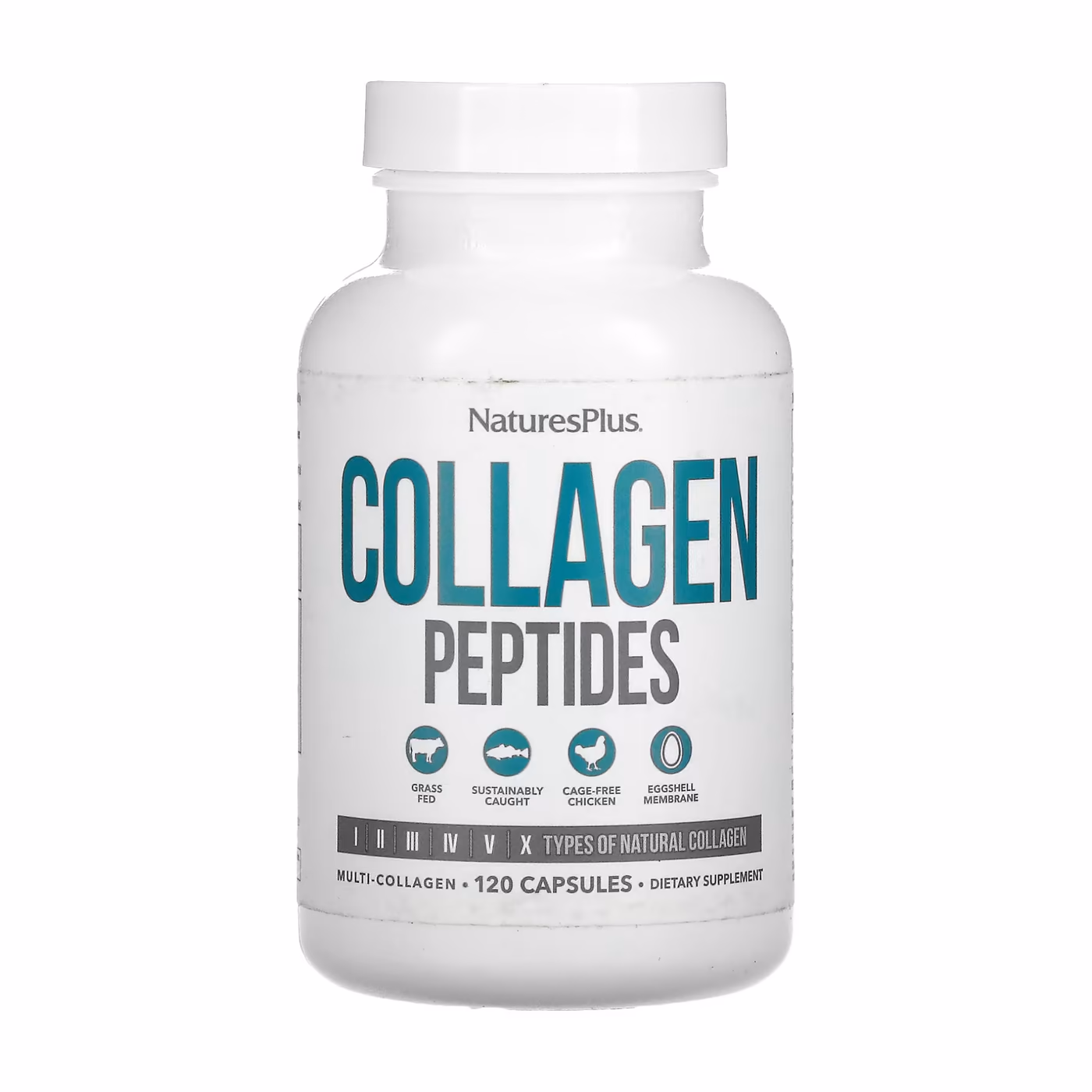 Nature's Plus Collagen Peptides, 120 капсул