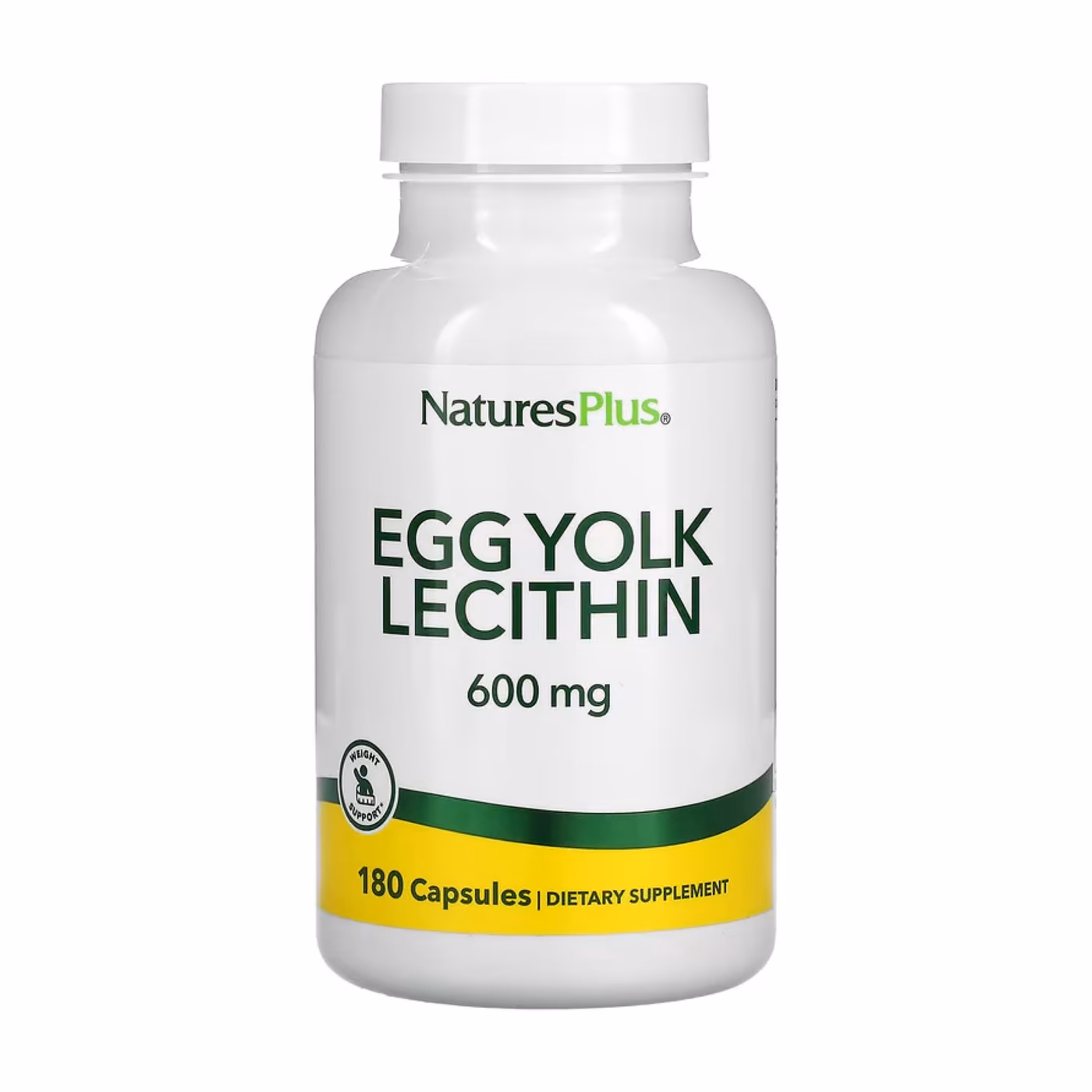 Nature's Plus Egg Yolk Lecithin 600 mg, 180 капсул