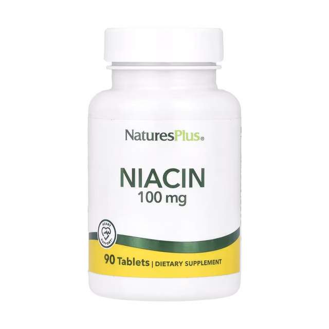 Nature's Plus Niacin 100 мг — 90 таблеток