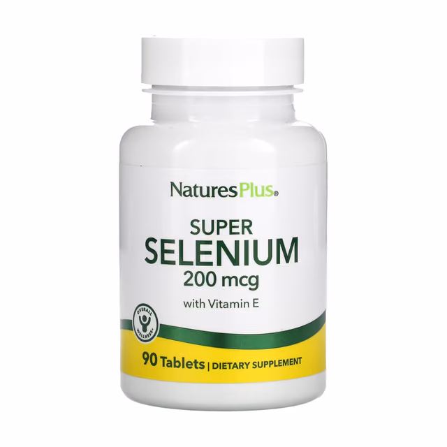 Nature's Plus Super Selenium 200 мкг с витамином E, 90 таблеток
