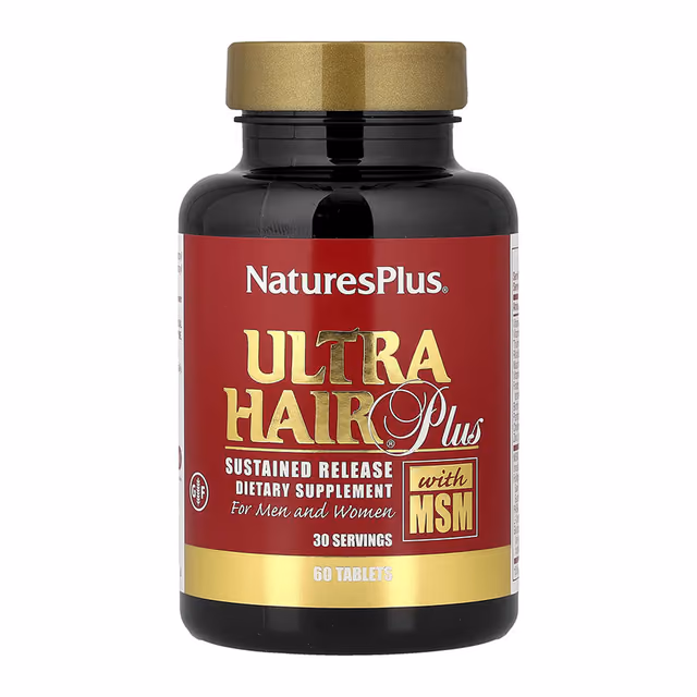 Nature's Plus Ultra Hair Plus с MSM, 60 таблеток