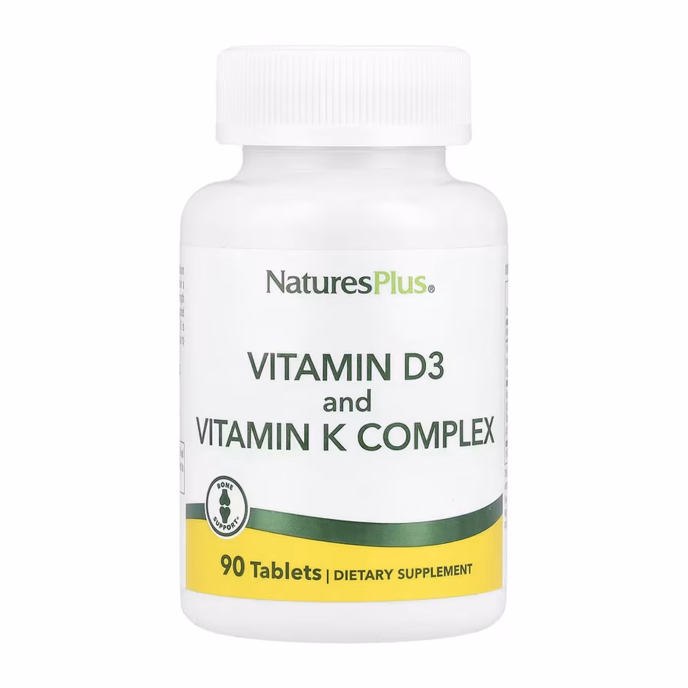 Nature's Plus Vitamin D3 + Vitamin K Complex 2500 IU / 120 мкг, 90 таблеток