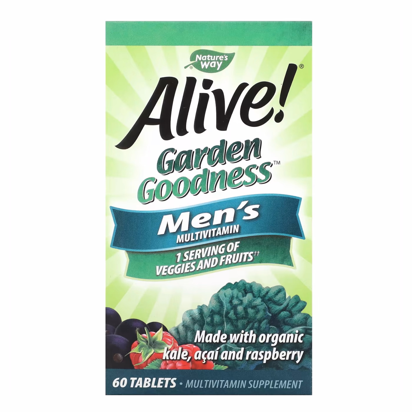 Nature’s Way Alive! Garden Goodness Men’s, 60 таблеток