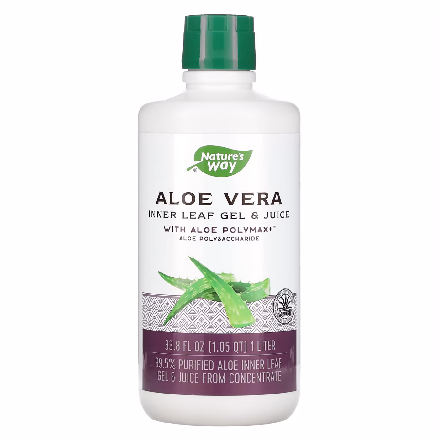 Nature's Way Aloe Vera Gel & Juice с Aloe PolyMax+, 1 л