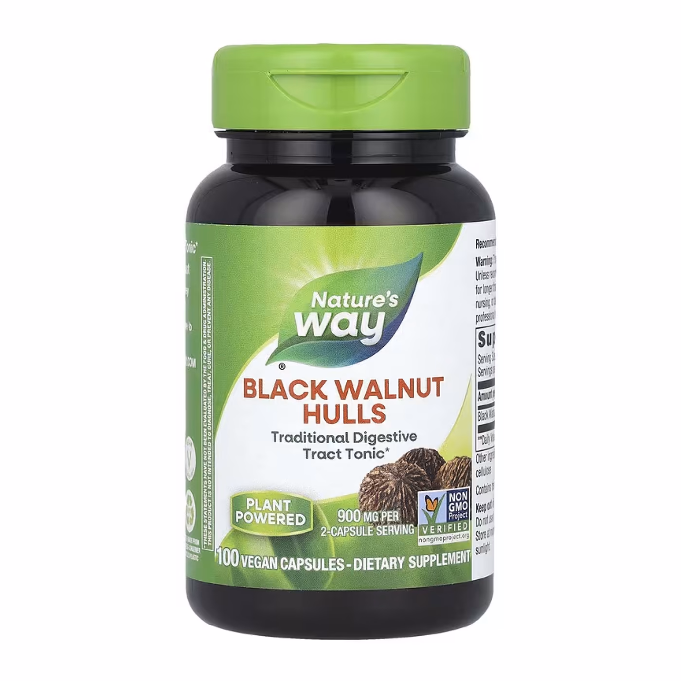 Black Walnut Hulls - 100 vcaps
