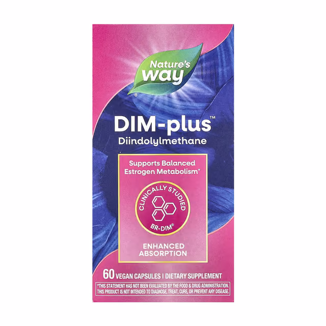 Nature's Way DIM-plus™ дииндолилметан, 60 веганских капсул