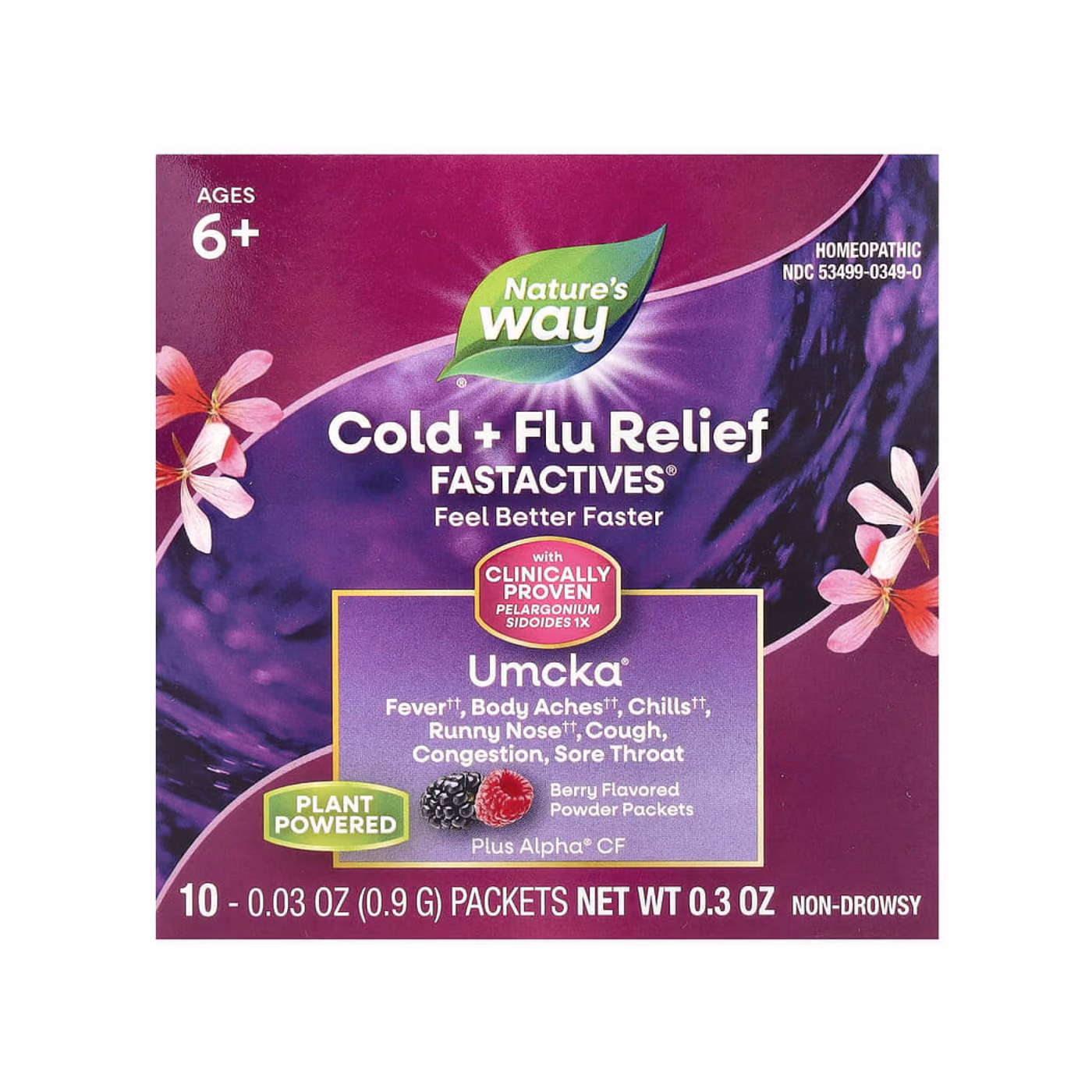 Umcka Cold & Flu Berry Fastactv - 10x.912g