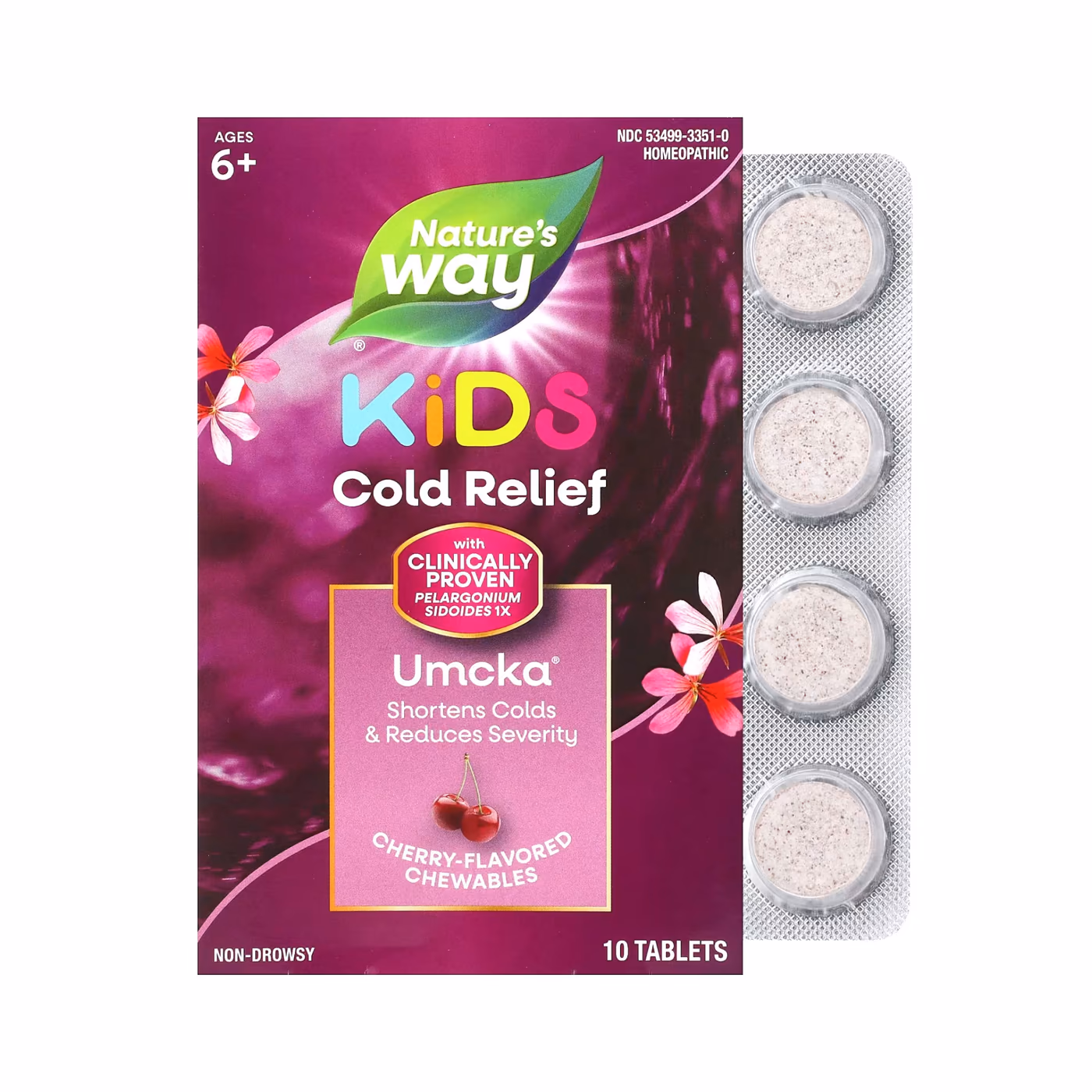 Umcka Coldcare Cherry Kids -10 chew tabs