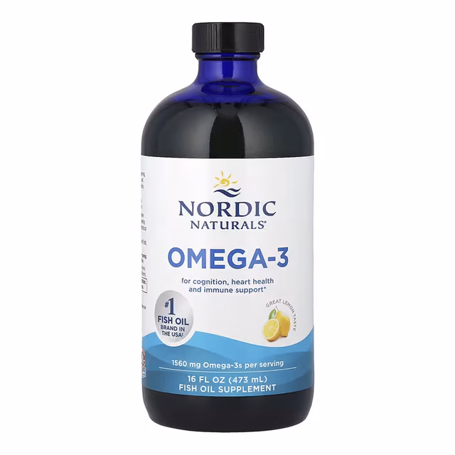 Nordic Naturals Omega-3, лимон, 473 мл