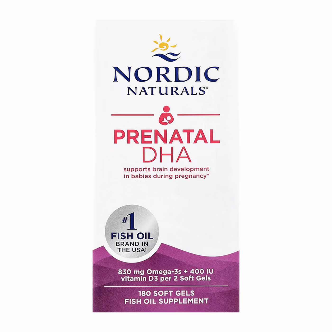 Nordic Naturals Prenatal DHA, 180 мягких капсул