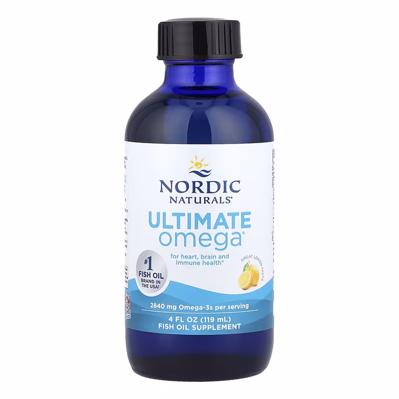 Nordic Naturals Ultimate Omega, лимонный вкус, 119 мл