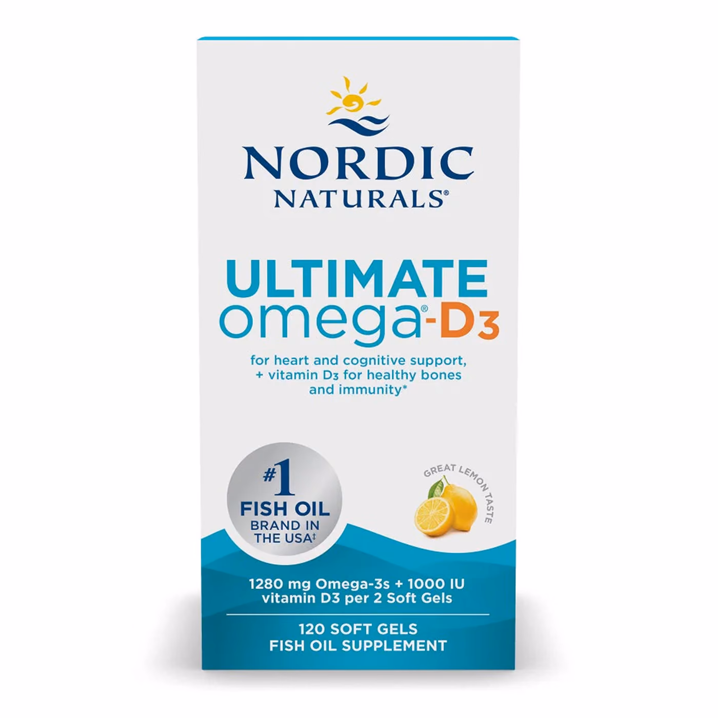 Nordic Naturals Ultimate Omega-D3, 120 мягких капсул