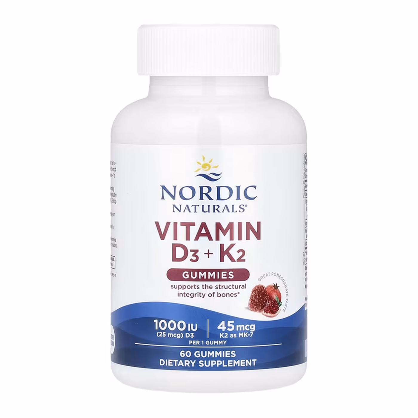 Nordic Naturals Vitamin D3 + K2 Gummies, 60 жевательных конфет