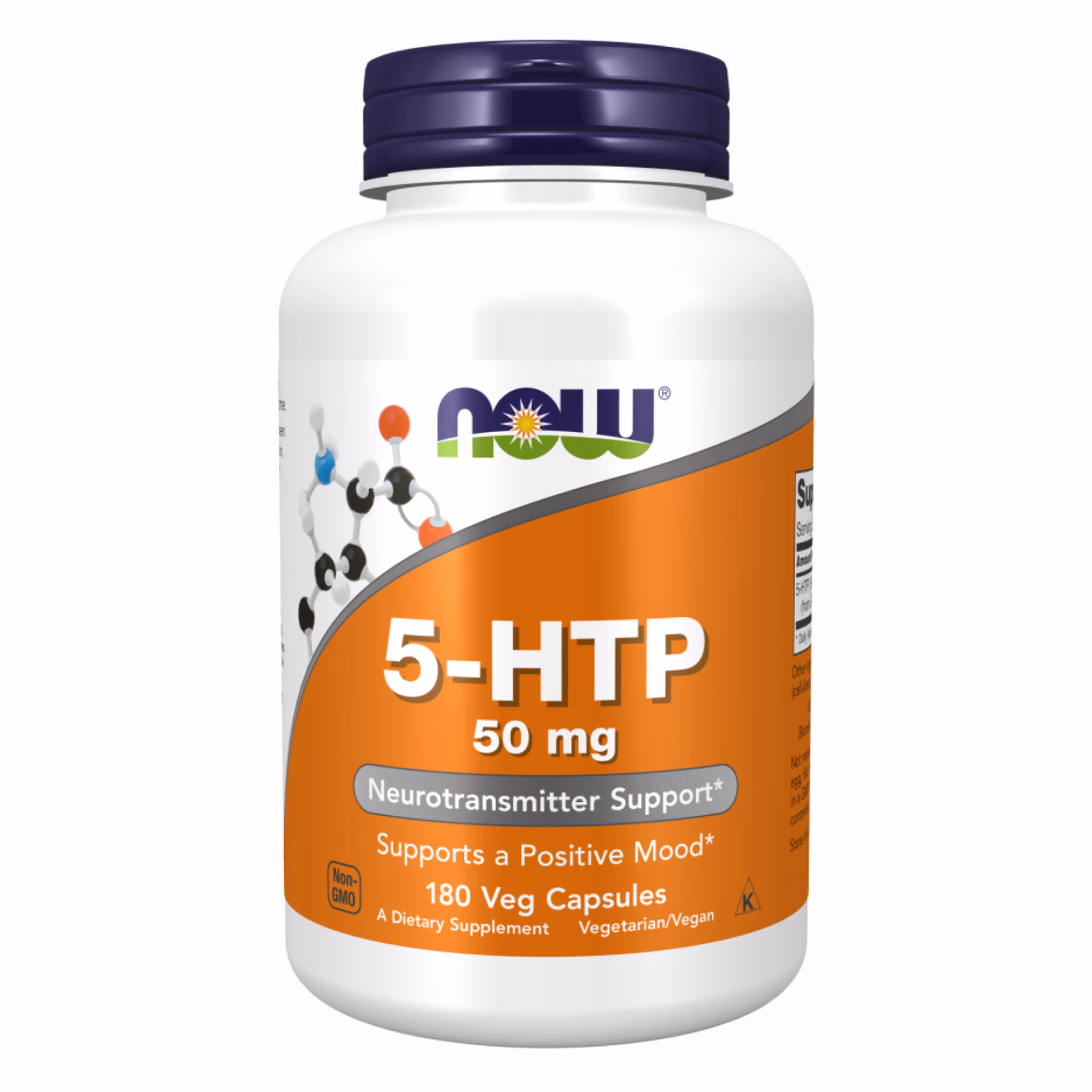 NOW Foods 5-HTP 50 мг, 180 вегетарианских капсул