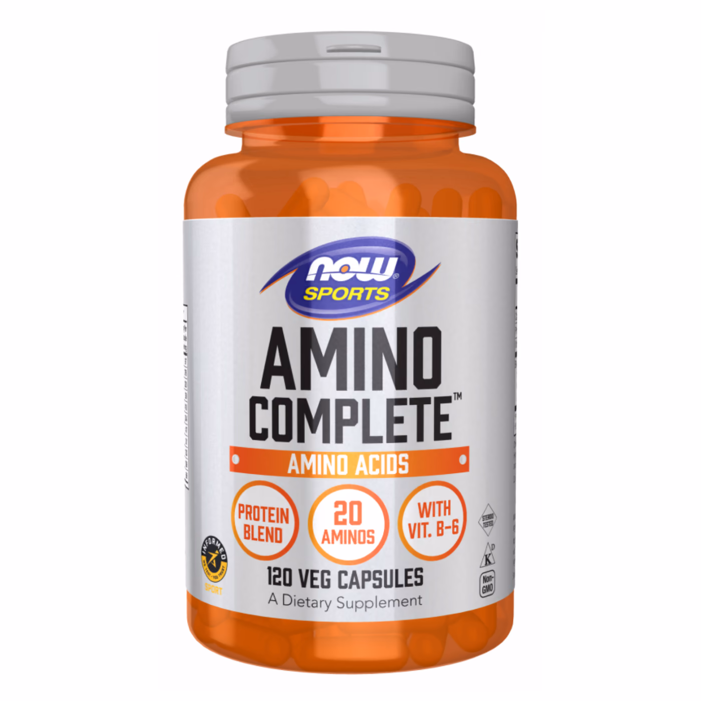 NOW Sports Amino Complete, 120 растительных капсул