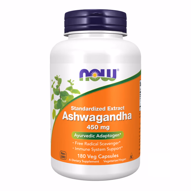 NOW Foods Ashwagandha 450 mg — 180 растительных капсул