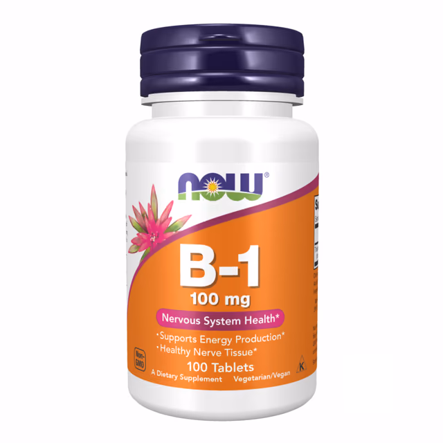 Now Foods B-1 100 мг, 100 таблеток