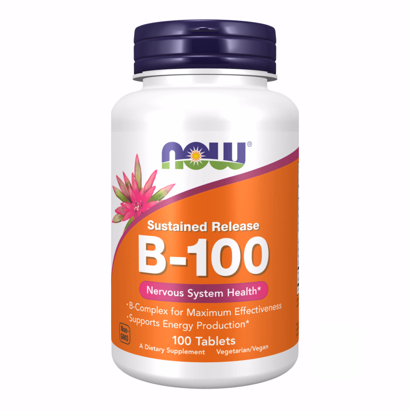 NOW Foods B-100 S.R. пролонгированного действия, 100 таблеток