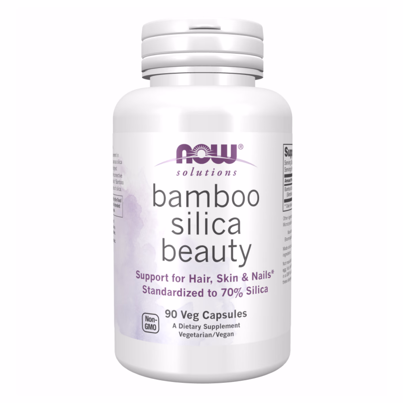 NOW Foods Bamboo Silica Beauty, 90 растительных капсул