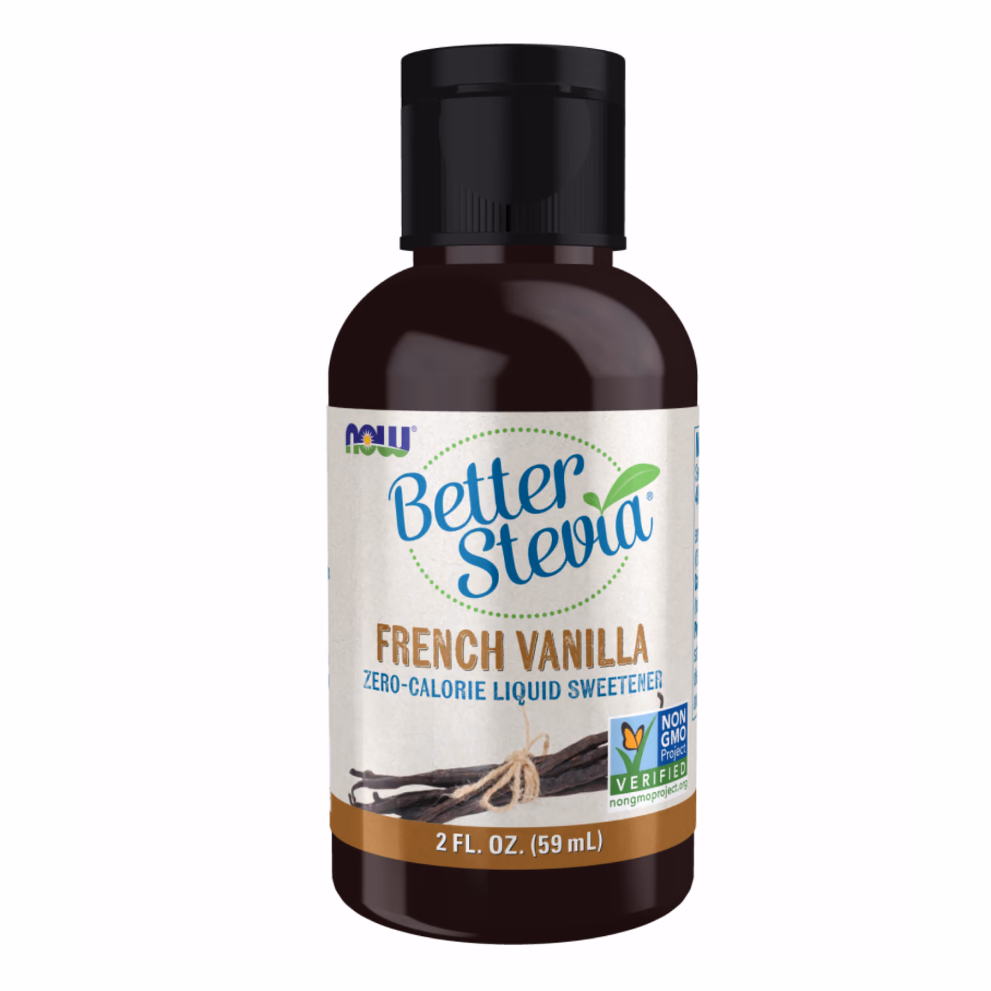 NOW Foods Better Stevia Французская ваниль, жидкий подсластитель, 59 мл