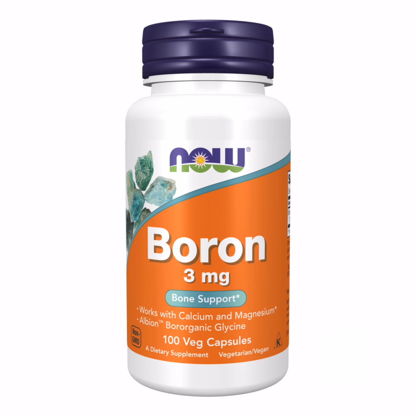 Now Foods Boron 3 mg, 100 растительных капсул