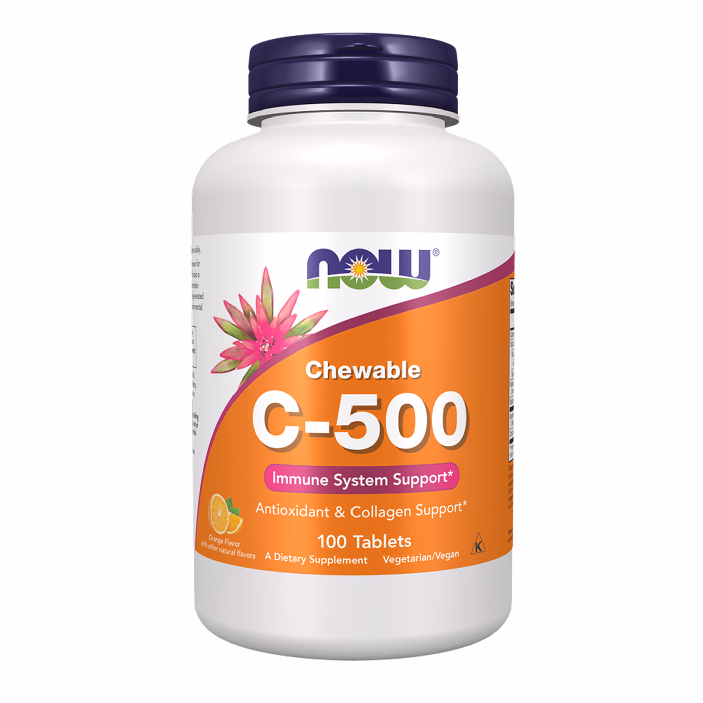 NOW Foods C-500 Chew Orange, 100 жевательных таблеток