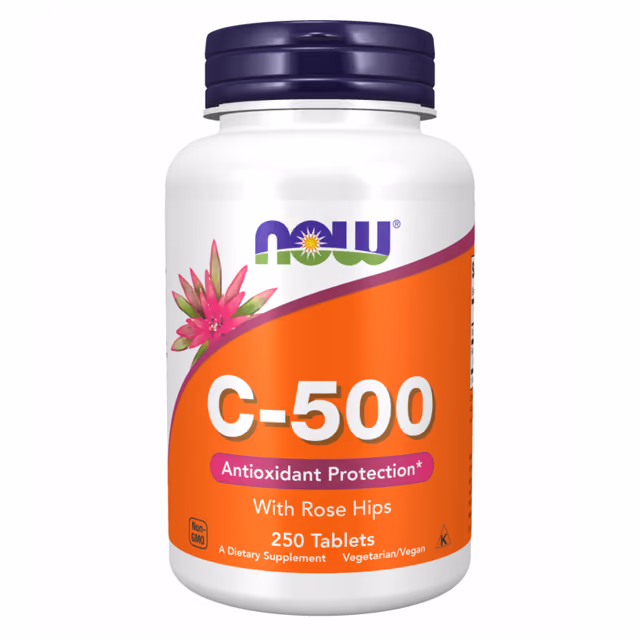 NOW Foods C-500 with Rose Hips, 250 таблеток