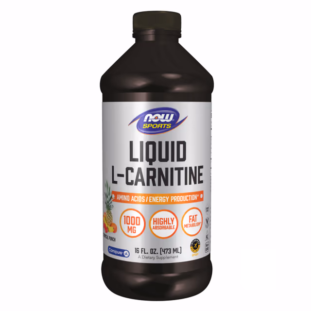 NOW Foods Liquid L-Carnitine 1000 мг Tropical Punch, 473 мл