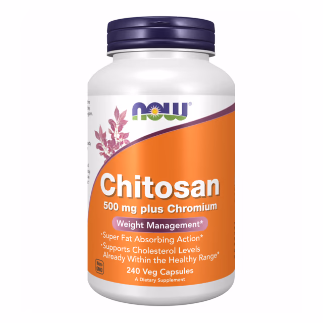 NOW Foods Chitosan 500 mg Plus Chromium, 240 вегетарианских капсул