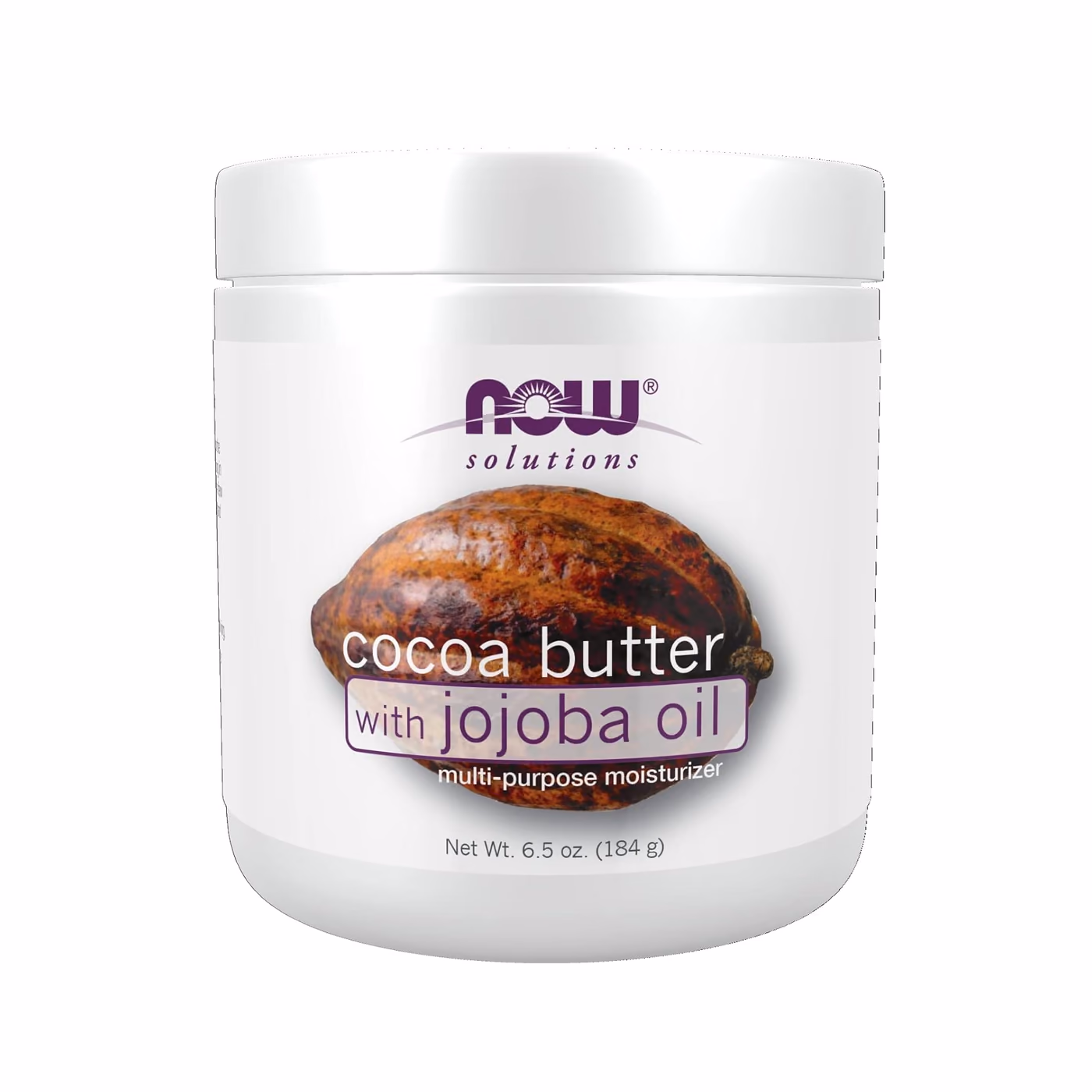 NOW Solutions Cocoa Butter with Jojoba Oil, 184 г