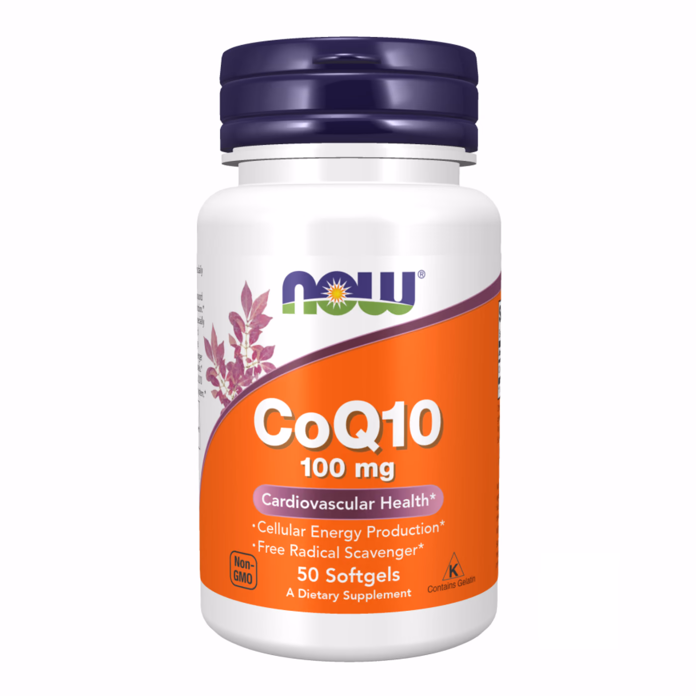 Now Foods CoQ10 100 мг, 50 мягких капсул